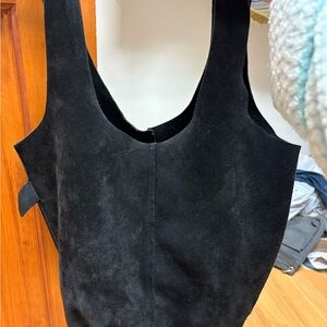 Sundance Black Suede Handbag